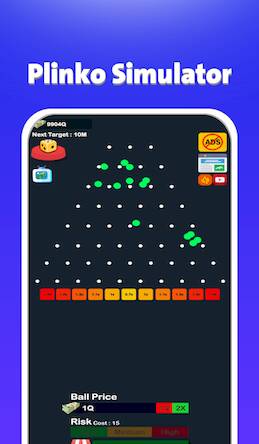 Скачать взломанную Plinko : Ball Falling [Мод меню] MOD apk на Андроид