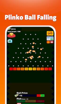 Скачать взломанную Plinko : Ball Falling [Мод меню] MOD apk на Андроид