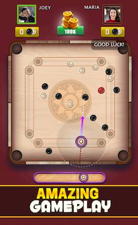 Скачать взломанную Carrom Club: Carrom Board Game [Много денег] MOD apk на Андроид