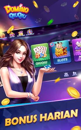 Скачать взломанную Domino QiuQiu-Gaple Slot Poker [Бесплатные покупки] MOD apk на Андроид