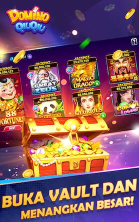 Скачать взломанную Domino QiuQiu-Gaple Slot Poker [Бесплатные покупки] MOD apk на Андроид