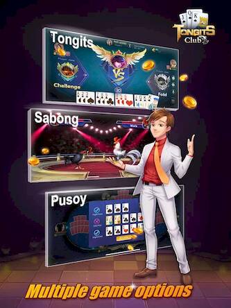 Скачать взломанную Tongits Club —Tongits & Pusoy [Бесплатные покупки] MOD apk на Андроид
