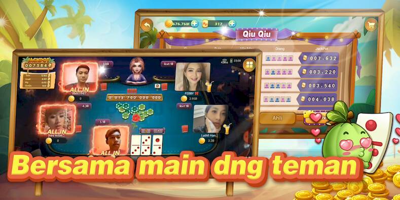 Скачать взломанную Domino QiuQiu Zumba [Мод меню] MOD apk на Андроид