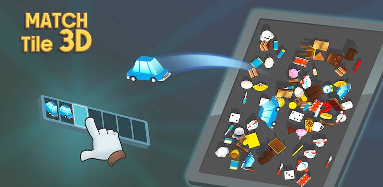 Скачать взломанную Match 3D-Tile Connect Matching [Много денег] MOD apk на Андроид