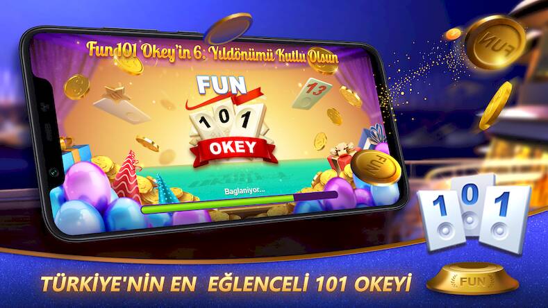 Скачать взломанную Fun 101 Okey® [Бесплатные покупки] MOD apk на Андроид