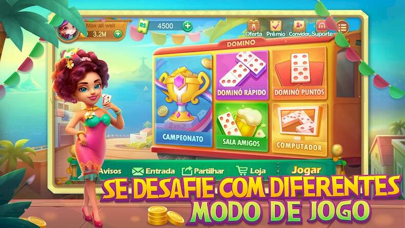 Скачать взломанную KOGA Domino-Clássico de Dominó [Много монет] MOD apk на Андроид