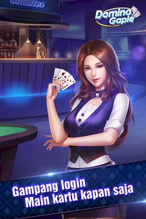 Скачать взломанную Domino Gaple Online [Много денег] MOD apk на Андроид