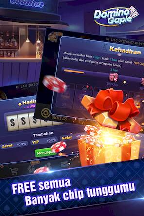 Скачать взломанную Domino Gaple Online [Много денег] MOD apk на Андроид