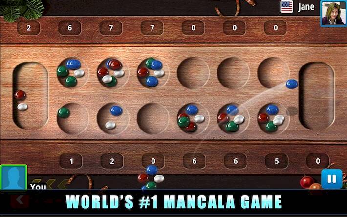 Скачать взломанную Mancala [Много денег] MOD apk на Андроид