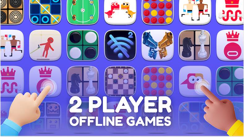 Скачать взломанную Игры без интернета на Двоих 2 [Много денег] MOD apk на Андроид