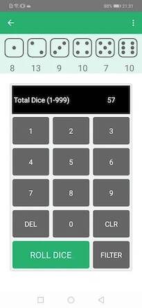 Скачать взломанную Xd6 - Dice Roller [Много монет] MOD apk на Андроид