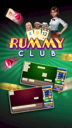 Скачать взломанную Рамми Rummy Club [Много монет] MOD apk на Андроид