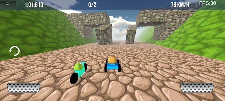 Скачать взломанную Potaty Racing 3D [Бесплатные покупки] MOD apk на Андроид