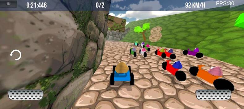 Скачать взломанную Potaty Racing 3D [Бесплатные покупки] MOD apk на Андроид