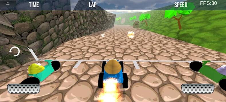 Скачать взломанную Potaty Racing 3D [Бесплатные покупки] MOD apk на Андроид
