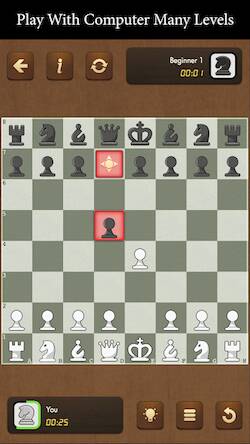 Скачать взломанную Шахматы - игра против ИИ [Много монет] MOD apk на Андроид