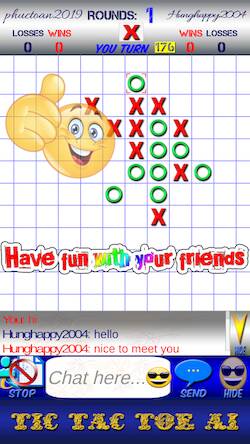 Скачать взломанную Tic Tac Toe AI - 5 in a row [Бесплатные покупки] MOD apk на Андроид