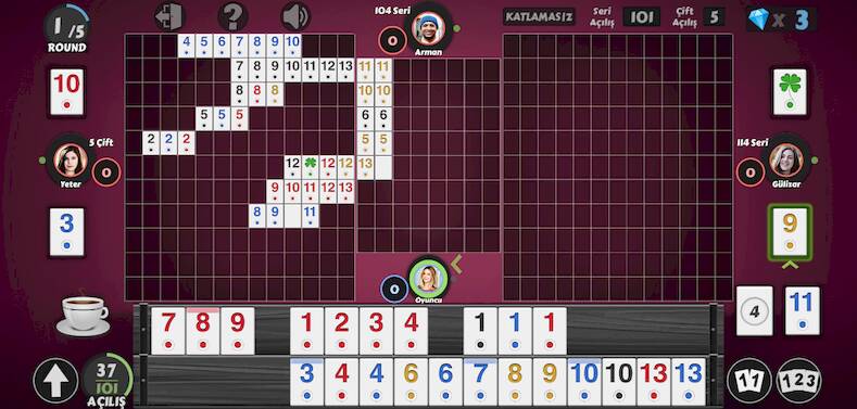 Скачать взломанную 101 Okey - İnternetsiz [Много денег] MOD apk на Андроид