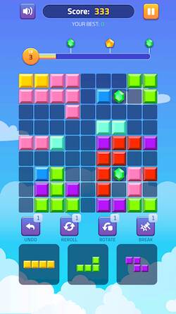 Скачать взломанную Block Puzzle - Gems Edition [Много монет] MOD apk на Андроид