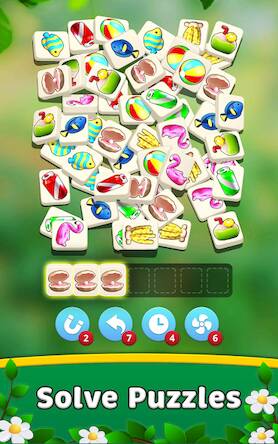 Скачать взломанную Tile Zen: Triple Match Puzzle [Бесплатные покупки] MOD apk на Андроид