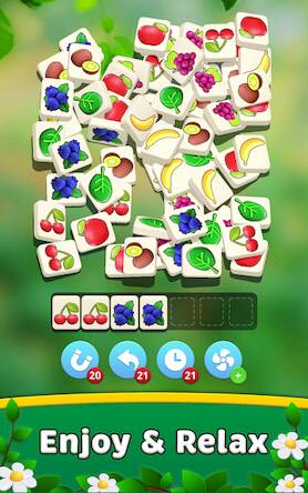 Скачать взломанную Tile Zen: Triple Match Puzzle [Бесплатные покупки] MOD apk на Андроид