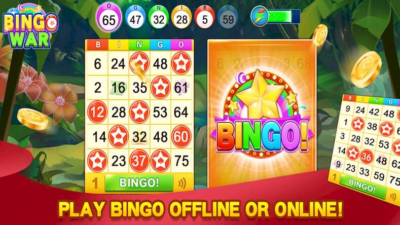 Скачать взломанную Bingo War -Bingo Games At Home [Много денег] MOD apk на Андроид