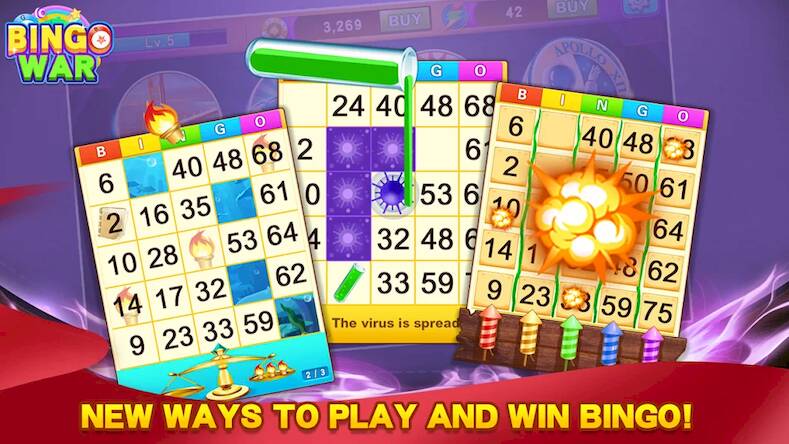 Скачать взломанную Bingo War -Bingo Games At Home [Много денег] MOD apk на Андроид