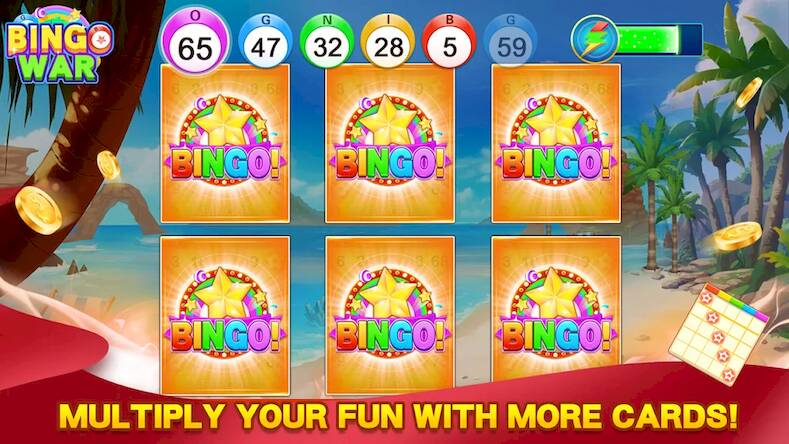 Скачать взломанную Bingo War -Bingo Games At Home [Много денег] MOD apk на Андроид