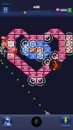 Скачать взломанную Smash Brick Breaker Mania [Бесплатные покупки] MOD apk на Андроид