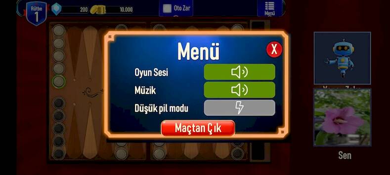 Скачать взломанную Kameralı Tavla [Бесплатные покупки] MOD apk на Андроид