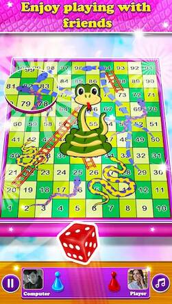 Скачать взломанную Snake & Ladder Sap Seedi Game [Мод меню] MOD apk на Андроид