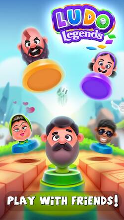 Скачать взломанную Ludo Legends: Fantasy World [Много монет] MOD apk на Андроид