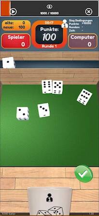 Скачать взломанную 10000 Dice Farkle King 3D [Много денег] MOD apk на Андроид