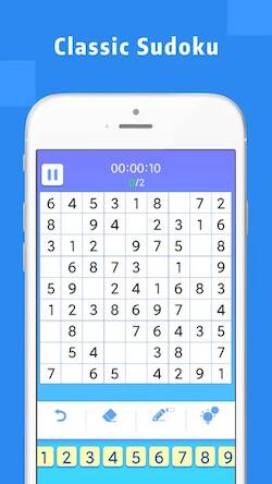 Скачать взломанную Sudoku - Classic Sudoku Puzzle [Много денег] MOD apk на Андроид