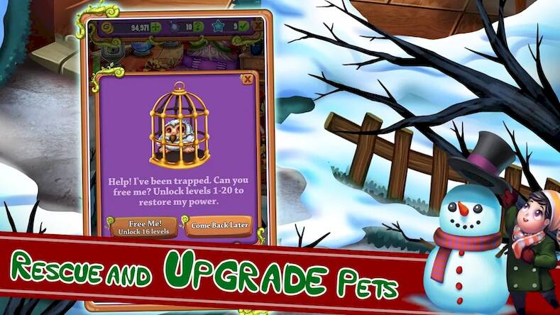 Скачать взломанную Christmas Mahjong: Holiday Fun [Много денег] MOD apk на Андроид