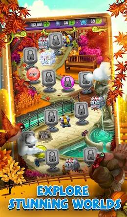 Скачать взломанную Mahjong: Autumn Leaves [Много денег] MOD apk на Андроид