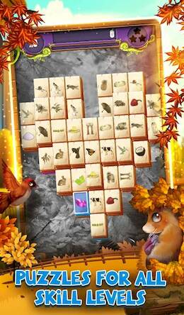Скачать взломанную Mahjong: Autumn Leaves [Много денег] MOD apk на Андроид