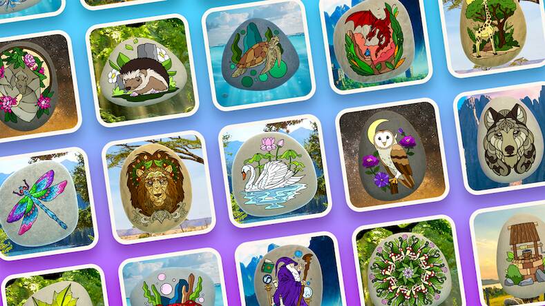 Скачать взломанную Rock Art - 3D Color by Number [Мод меню] MOD apk на Андроид