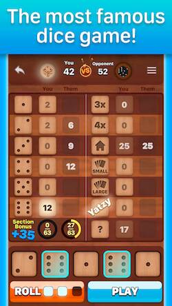 Скачать взломанную Yatzy: Dice Game Online [Бесплатные покупки] MOD apk на Андроид