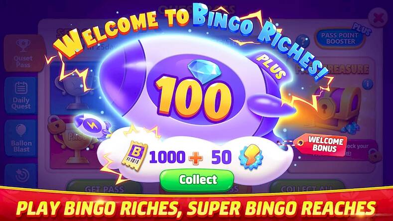 Скачать взломанную Bingo Riches - BINGO game [Бесплатные покупки] MOD apk на Андроид