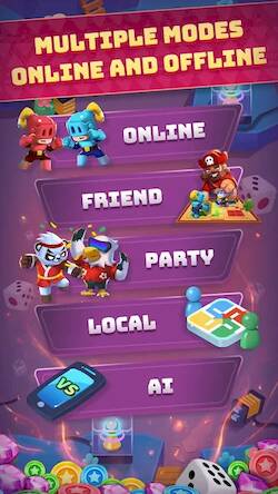 Скачать взломанную Ludo Land - Dice Board Game [Бесплатные покупки] MOD apk на Андроид