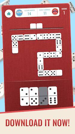 Скачать взломанную Domino: Classic Dominoes Game [Много монет] MOD apk на Андроид