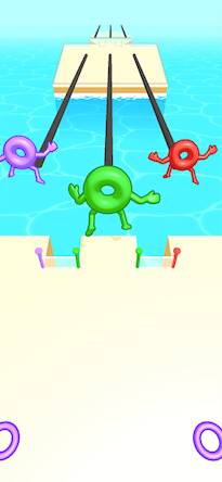 Скачать взломанную Donut Race - Make Bridge Games [Мод меню] MOD apk на Андроид