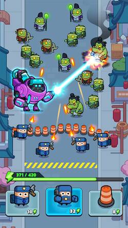 Скачать взломанную Alien Fight: Police vs Zombie [Много денег] MOD apk на Андроид