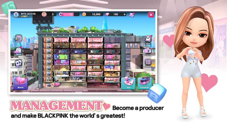 Скачать взломанную BLACKPINK THE GAME [Много монет] MOD apk на Андроид