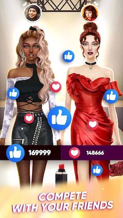 Скачать взломанную Fashion Stylist: Dress Up Game [Много денег] MOD apk на Андроид