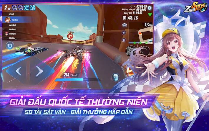 Скачать взломанную ZingSpeed Mobile [Бесплатные покупки] MOD apk на Андроид
