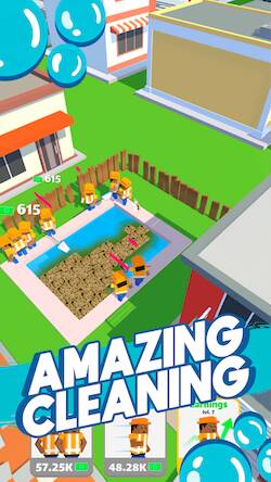 Скачать взломанную Cleaning Idle [Много монет] MOD apk на Андроид