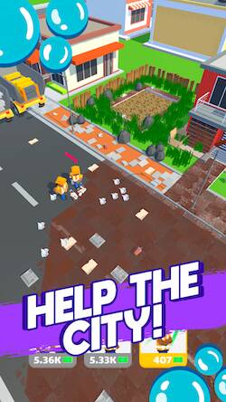 Скачать взломанную Cleaning Idle [Много монет] MOD apk на Андроид