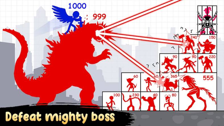 Скачать взломанную Stick Hero: Tower Defense [Бесплатные покупки] MOD apk на Андроид